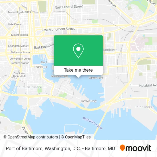 Port of Baltimore map