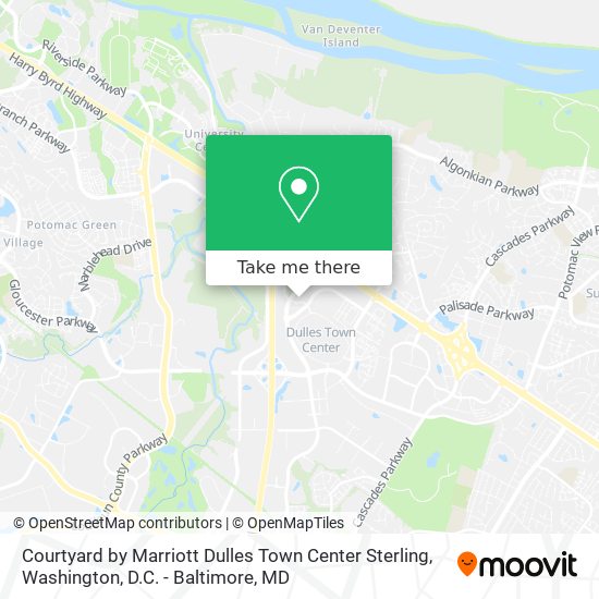 Courtyard by Marriott Dulles Town Center Sterling map