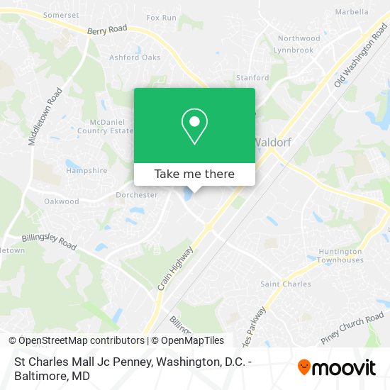 Mapa de St Charles Mall Jc Penney