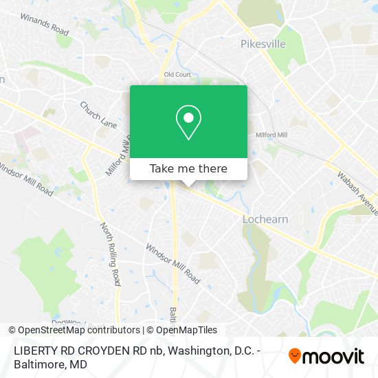Mapa de LIBERTY RD CROYDEN RD nb