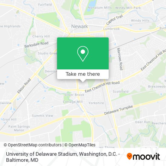 University of Delaware Stadium map