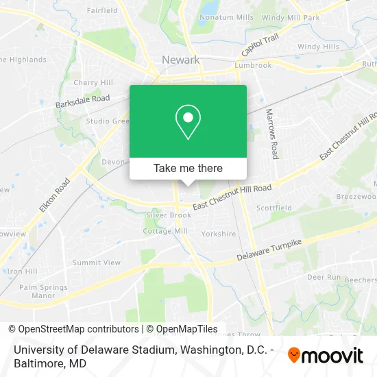 University of Delaware Stadium map