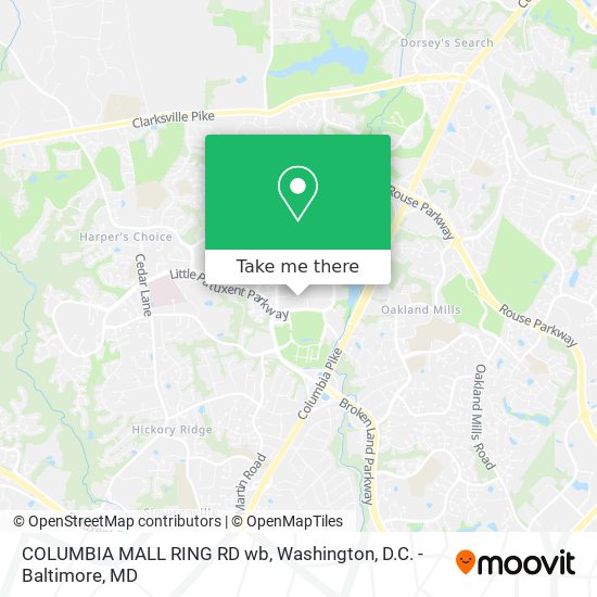COLUMBIA MALL RING RD wb map