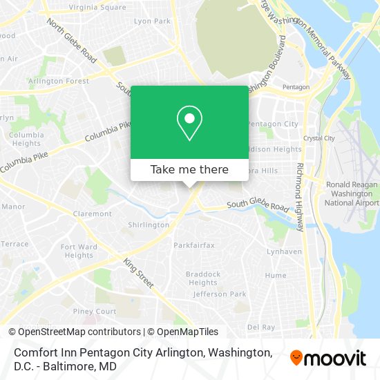 Mapa de Comfort Inn Pentagon City Arlington