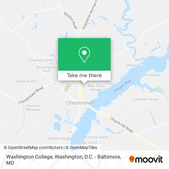 Mapa de Washington College