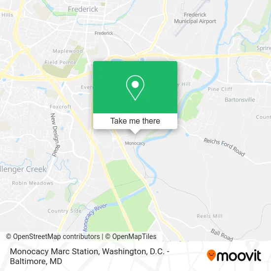 Monocacy Marc Station map