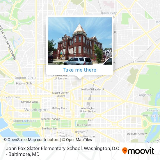 John Fox Slater Elementary School map