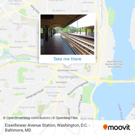 Mapa de Eisenhower Avenue Station