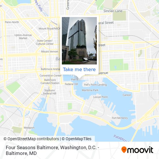 Mapa de Four Seasons Baltimore