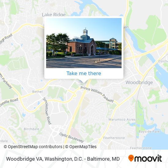 Woodbridge VA map