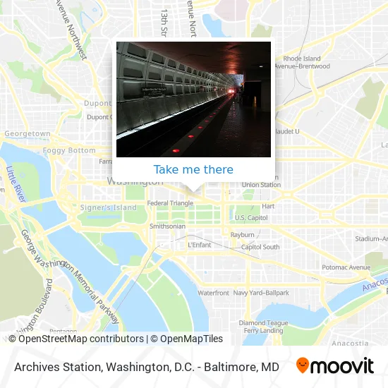 Archives Station map