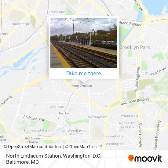 North Linthicum Station map