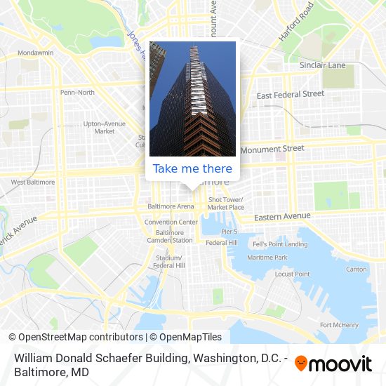 Mapa de William Donald Schaefer Building
