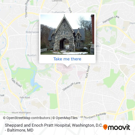 Mapa de Sheppard and Enoch Pratt Hospital