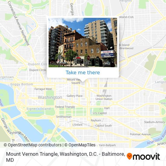 Mount Vernon Triangle map