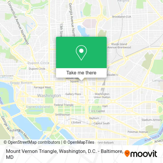 Mount Vernon Triangle map