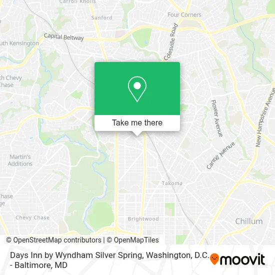 Days Inn by Wyndham Silver Spring map
