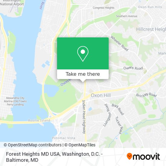 Mapa de Forest Heights MD USA