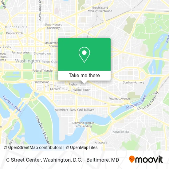 C Street Center map