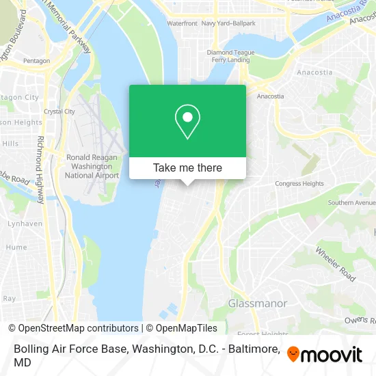 Bolling Air Force Base map