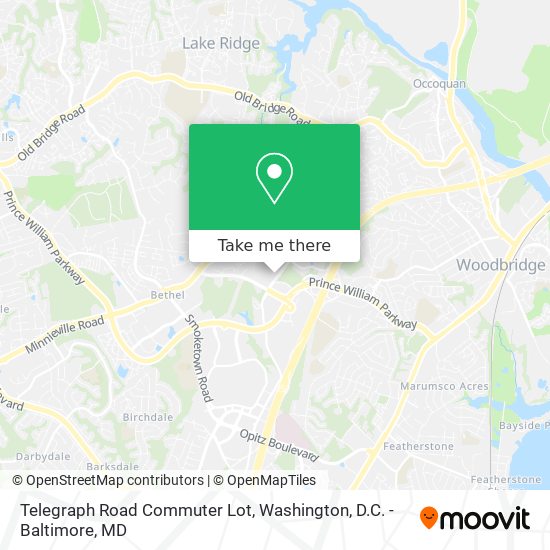 Telegraph Road Commuter Lot map