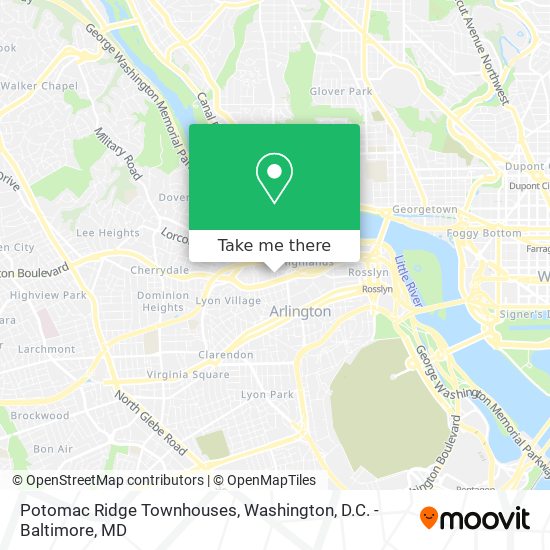 Mapa de Potomac Ridge Townhouses