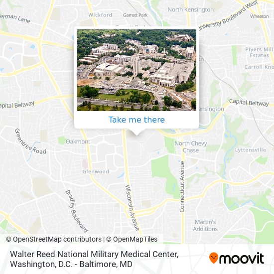 Mapa de Walter Reed National Military Medical Center