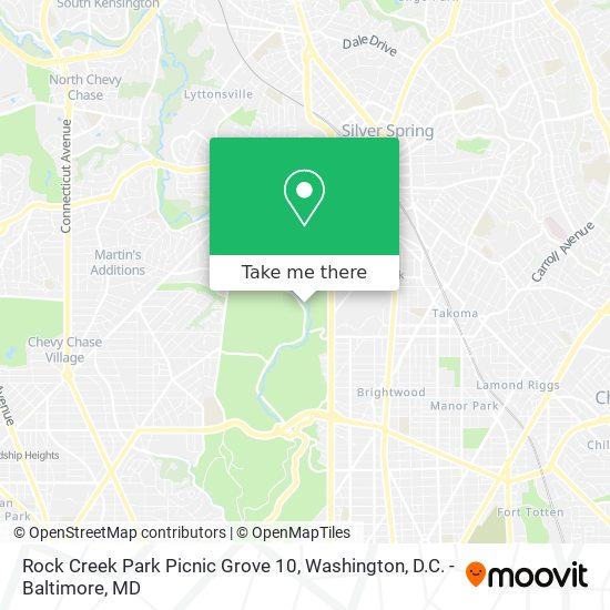 Mapa de Rock Creek Park Picnic Grove 10