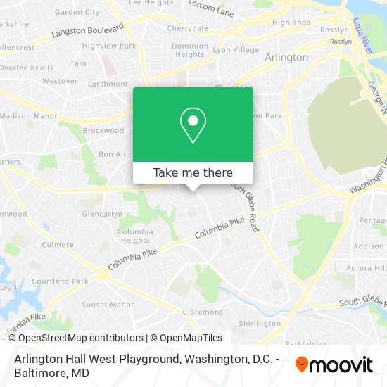 Mapa de Arlington Hall West Playground