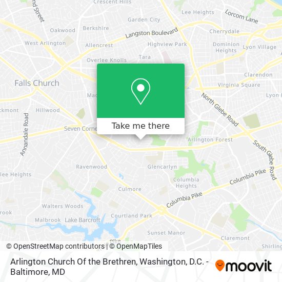 Arlington Church Of the Brethren map