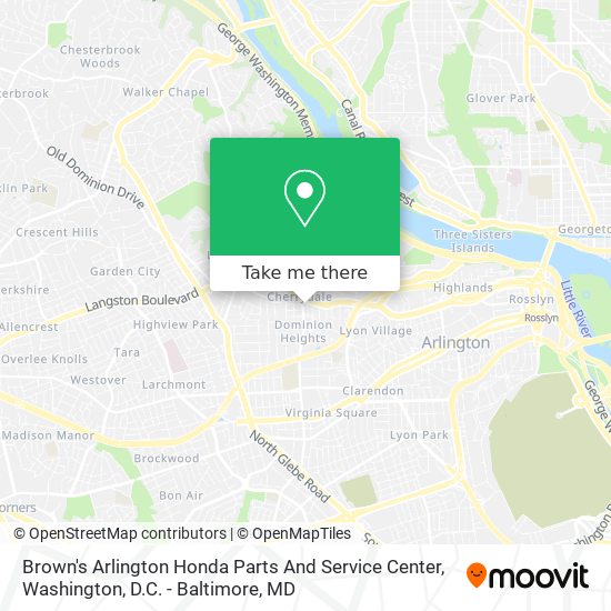 Mapa de Brown's Arlington Honda Parts And Service Center