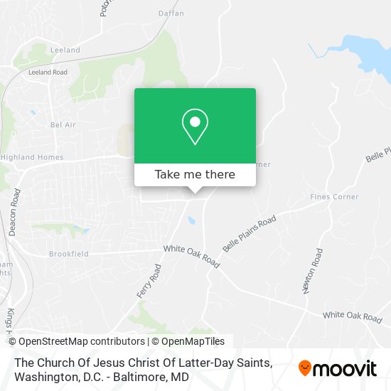 Mapa de The Church Of Jesus Christ Of Latter-Day Saints