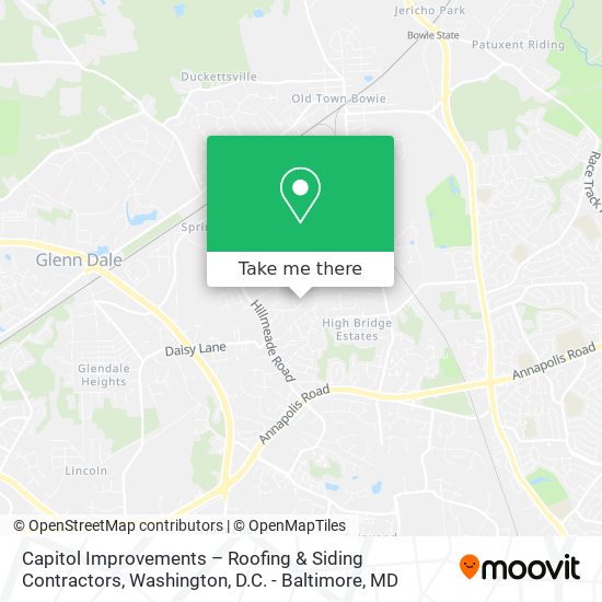 Mapa de Capitol Improvements – Roofing & Siding Contractors