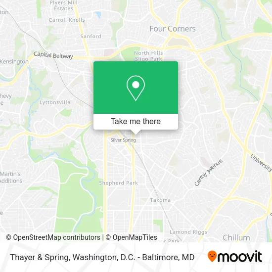 Thayer & Spring map
