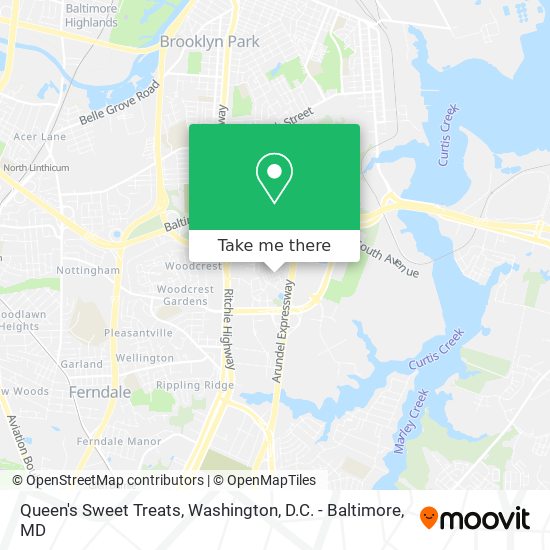 Queen's Sweet Treats map