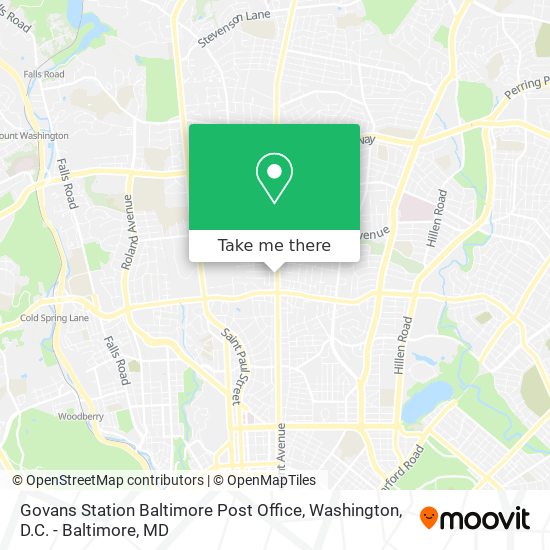 Mapa de Govans Station Baltimore Post Office