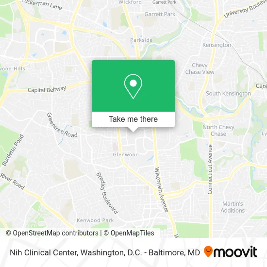 Nih Clinical Center map