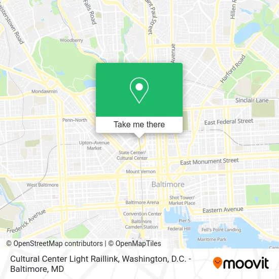 Cultural Center Light Raillink map