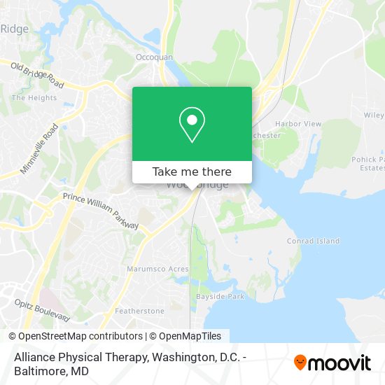 Alliance Physical Therapy map