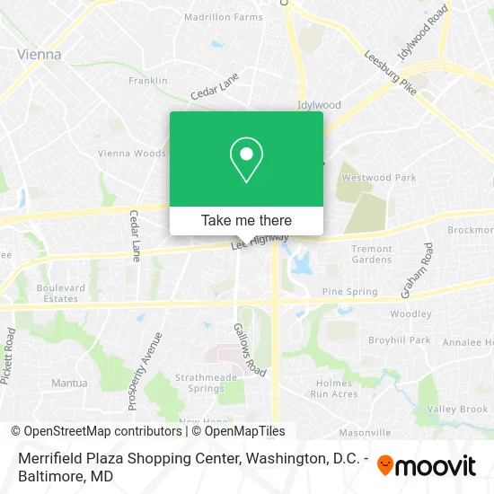 Merrifield Plaza Shopping Center map