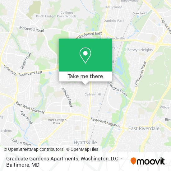 Mapa de Graduate Gardens Apartments