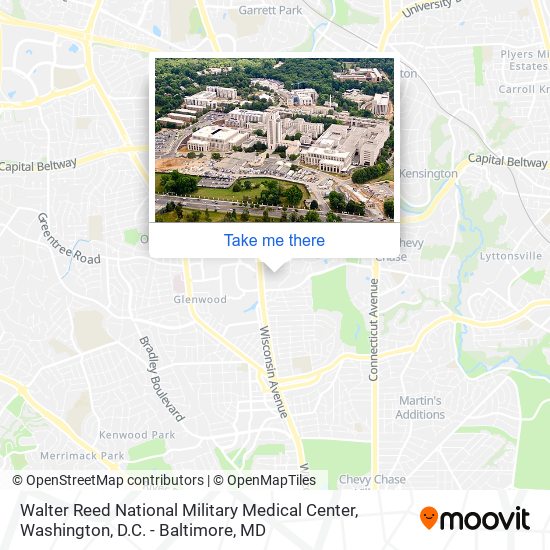 Walter Reed National Military Medical Center map