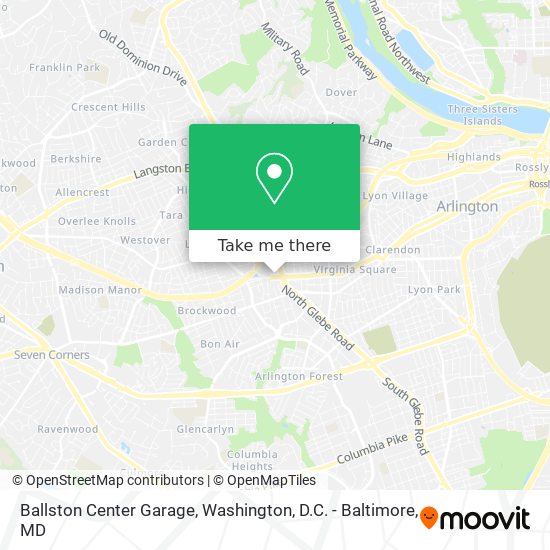 Mapa de Ballston Center Garage