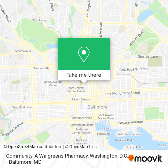 Community, A Walgreens Pharmacy map