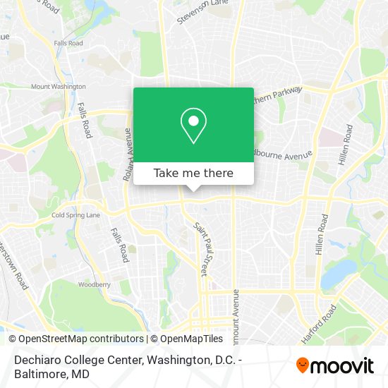 Dechiaro College Center map