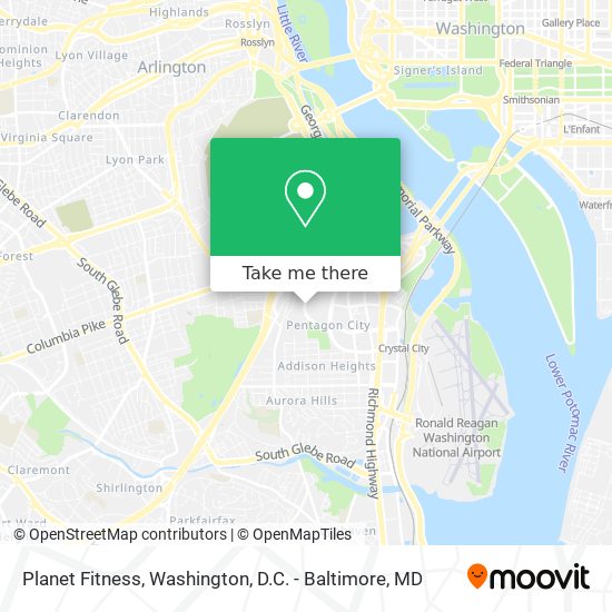 Planet Fitness map