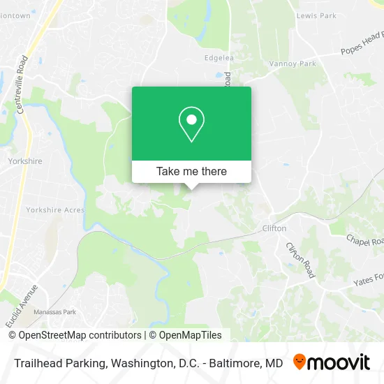 Trailhead Parking map