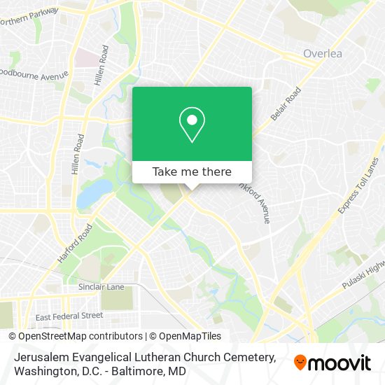 Mapa de Jerusalem Evangelical Lutheran Church Cemetery