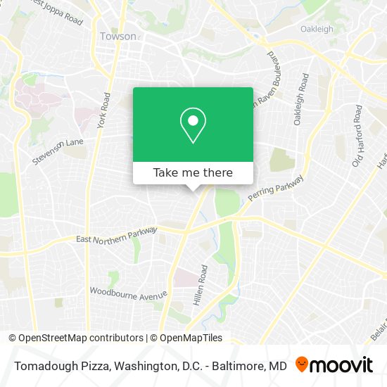 Tomadough Pizza map