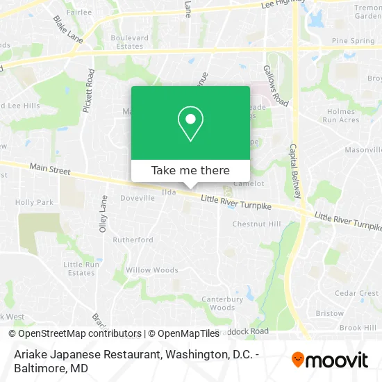 Mapa de Ariake Japanese Restaurant
